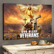 Premium God Bless Veterans Canvas PVC07010302
