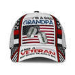 Premium I Am A Dad Grandpa US Veteran Cap 3D