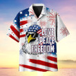 Love Peace Freedom American Eagle Independence Day Hawaii Shirt MH150603