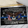 US Veteran Doormat - Thank Our Troops PVC180818