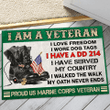 I Am A Patriot US Veteran Doormat PVC180821