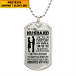 Premium US Veteran Dog Tag Husband Gift From Wife NPVC030201
