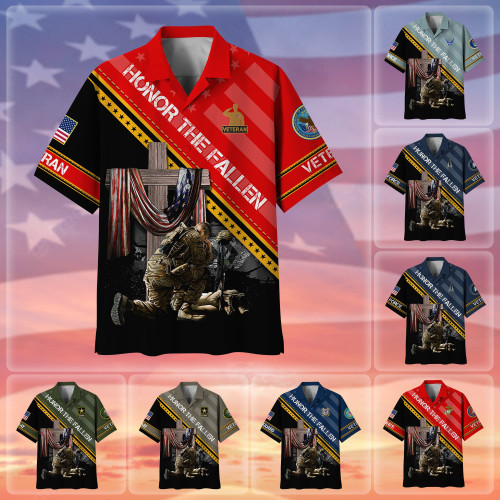 Premium Honor The Fallen US Veteran Hawaii Shirt NPVC150502