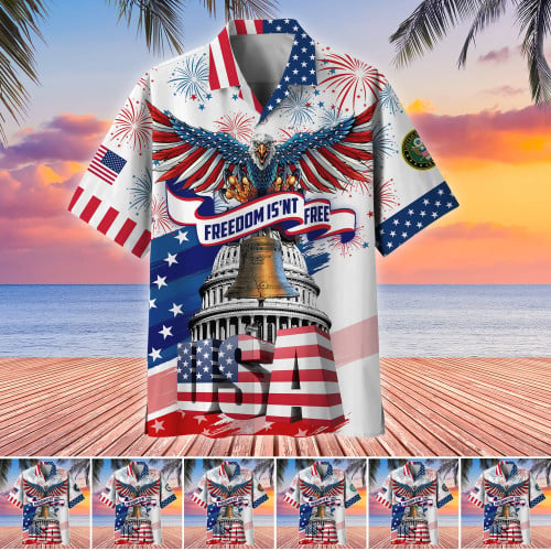 Premium Freedom Is Not Free US Veteran Hawaii Shirt NPVC010602