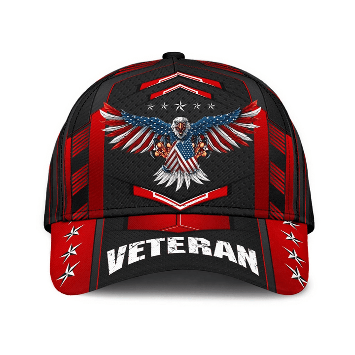Veteran Eagle Flag Classic Cap 3D