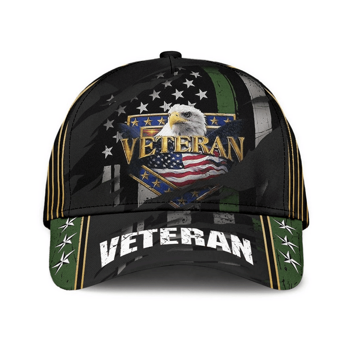 The Best Veteran 3D Cap Eagle Green