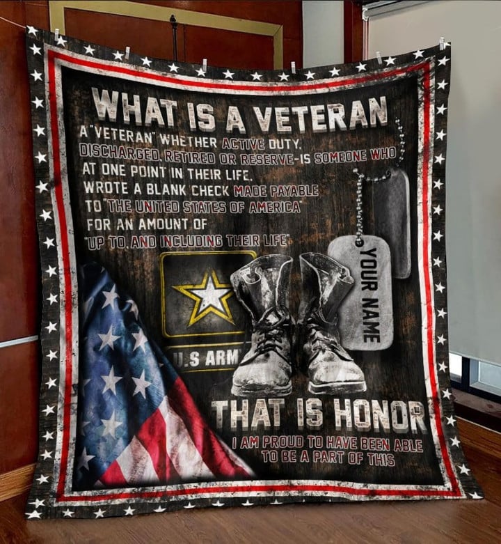 Personalized Unique U.S Veteran Bedding Set PVC281001