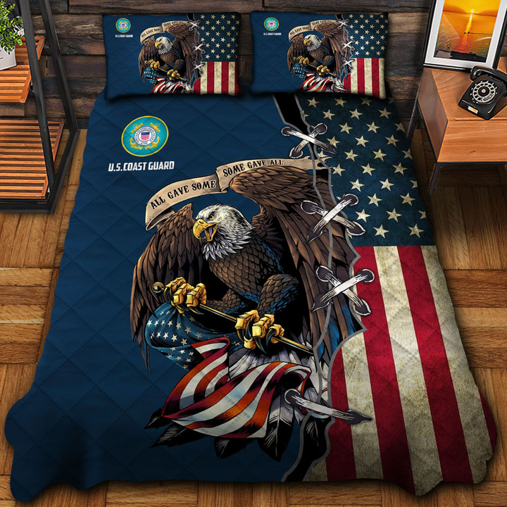 Premium Unique U.S Coast Guard Quilt Bedding Set NPVC031014