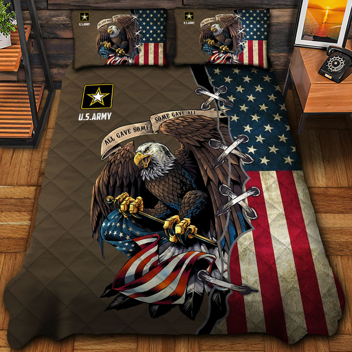 Premium Unique U.S Army Quilt Bedding Set Ultra Soft NPVC031011