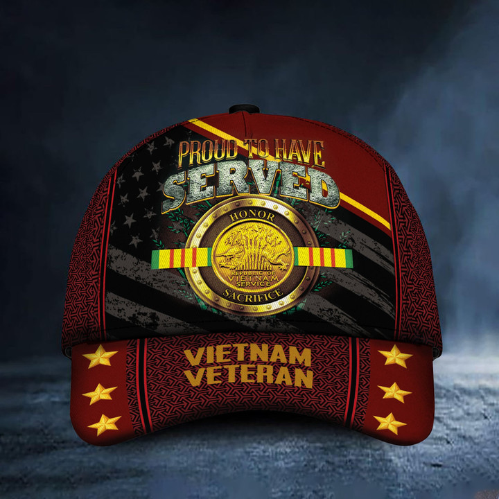 Proud To Have Served Vietnam Veteran Cap TVN170102