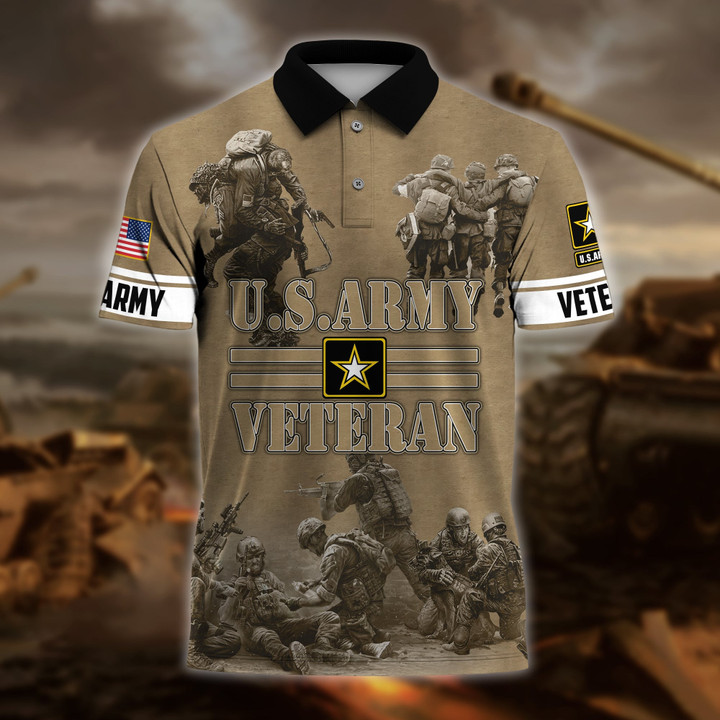 Premium U.S. Army Veteran Polo Shirt PVC230304