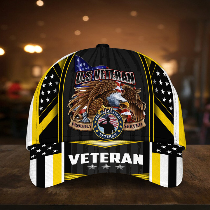 US Veteran Proudly Served Multiservice Cap MH080604