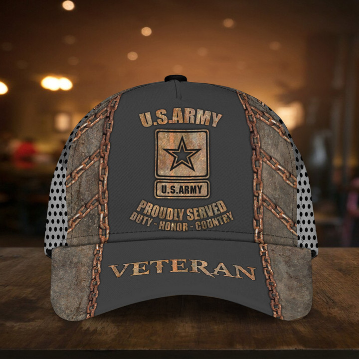 Premium U.S Veteran 3D Cap PVC020601