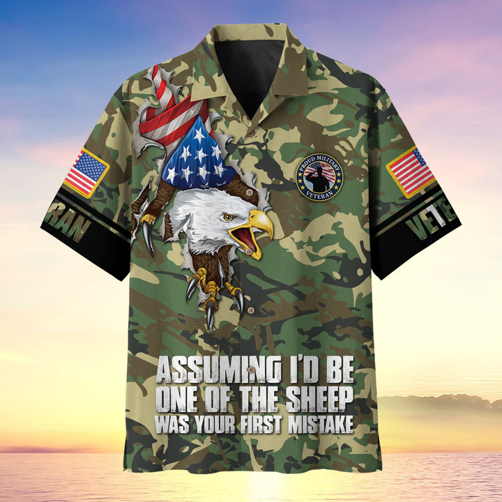 Assuming I'd Be One Of The Sheep U.S Veteran Multiservice Hawaii Shirt MH130603