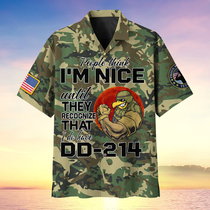 People Think I'm Nice U.S Veteran Hawaii Shirt MH140604