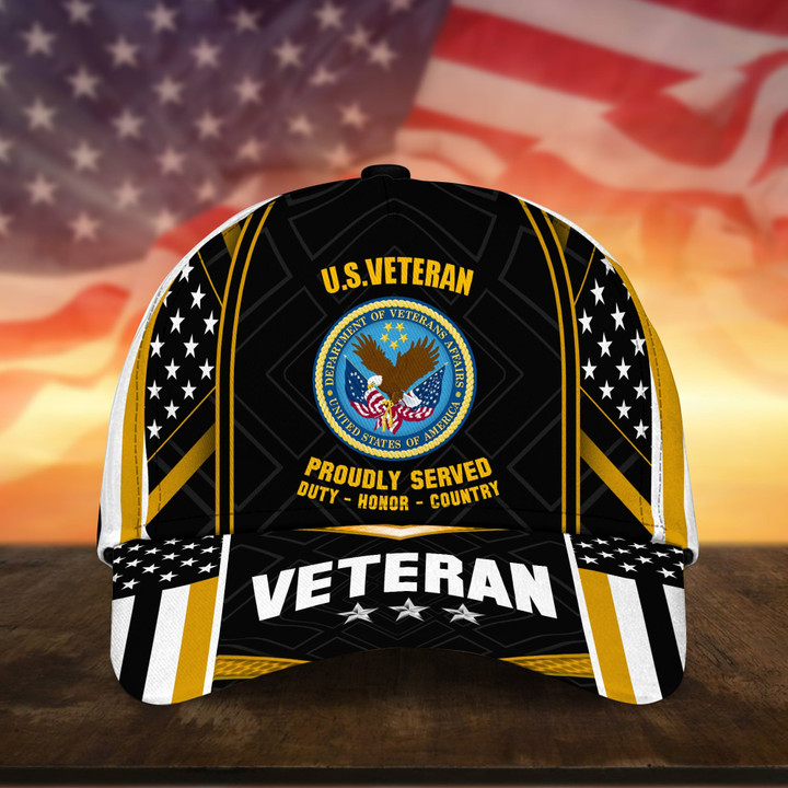 Premium U.S Multiple Service Veteran 3D Cap PVC260403