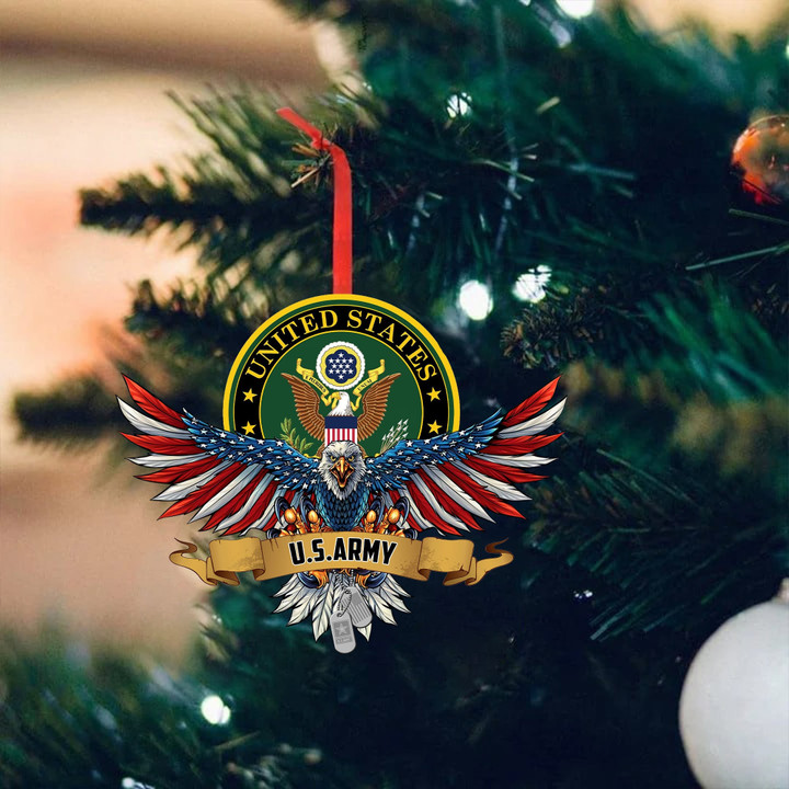 Unique Eagle US Veteran Ornament NPVC071002