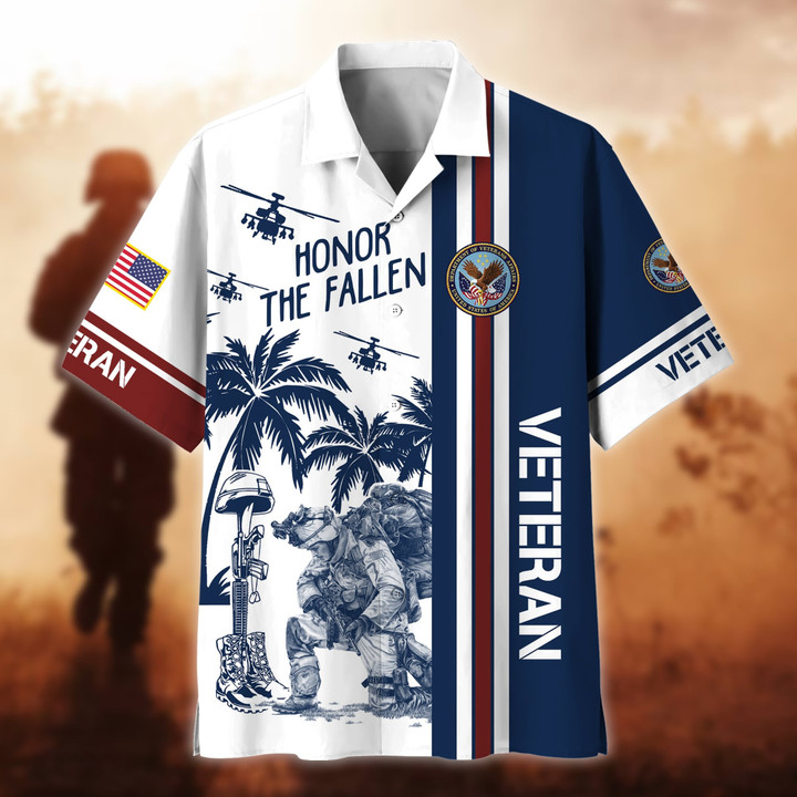Premium Honor The Fallen US Veteran Hawaii Shirt NPVC280301