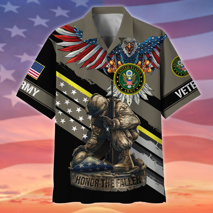 Premium Honor The Fallen US Veteran Hawaii Shirt NPVC150501