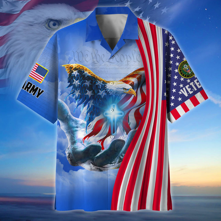 Premium American Patriot US Veteran Hawaii Shirt NPVC070601