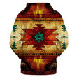 Southwest Symbol Brown Native American Pullover Hoodie - 2