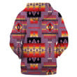 GB-NAT00046-3HOO-07 Purple Native Tribes Pattern Native American All Over Hoodie - 2