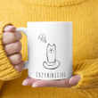 silly cat mug