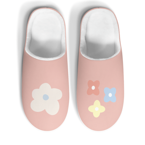 happy flowers comfy slippers