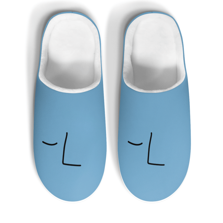 blue bob comfy slippers