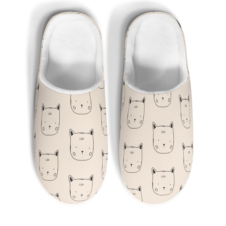 kitty cat comfy slippers