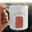 red cozee mug