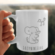happy elephant mug