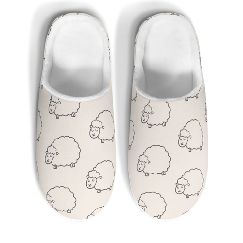 fluffy sheeps slippers