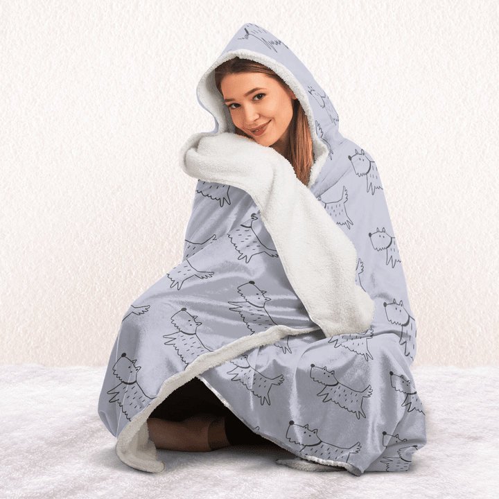 doggy hooded blanket