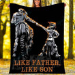 Custom Blanket Motocross Dirt Bike Blanket - Perfect Gift For Son - Fleece Blanket