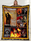Personalized To My Husband Firefighter Fleece Blanket The Most Wonderful Thing Great Customized Gift For Father'S Day Anniversary Birthday Christmas Thanksgiving