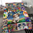 Colors Shih Tzu Art Bedding - Duvet Cover And Pillowcase Set