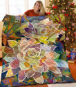Succulent Mirage Quilt Blanket