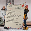 
	To My Daughter Letter From Father - Message Blanket