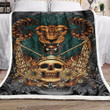 Lion Skull Xa2901196Cl Fleece Blanket