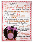 To My Granddaughter She Called Me Amma Keep Me In Your Heart Fleece Blanket