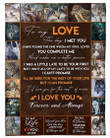 Love You For The Rest Of Mine Wolf Blanket Giving Your Love Fleece Blanket