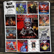Iron Maiden For Heavy Metal Music Fans Cotton Ing Fabric Fleece Quilt Blanket Personalized Customized Home Bedroom Decor Gift