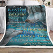 To My Loving Mom Wolf Am2410505Cl Fleece Blanket
