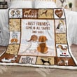 Beagle Best Friends Come In All Shapes And Sizes Gs-Cl-Nt2612 Fleece Blanket