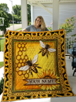 Love Bee Personalize Custom Name Quilt