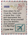 Giving Pilots Wife I Love And Appreciate You Always Th2512690Cl Fleece Blanket