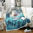 3D Tiger Shark Am2910388Cl Fleece Blanket