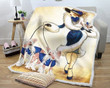 Chinese Crested Walking Lady Gs-Ld2510 Fleece Blanket