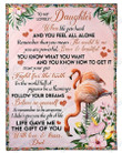 Flamingo Follow Your Dreams To Daughter Th2512600Cl Fleece Blanket